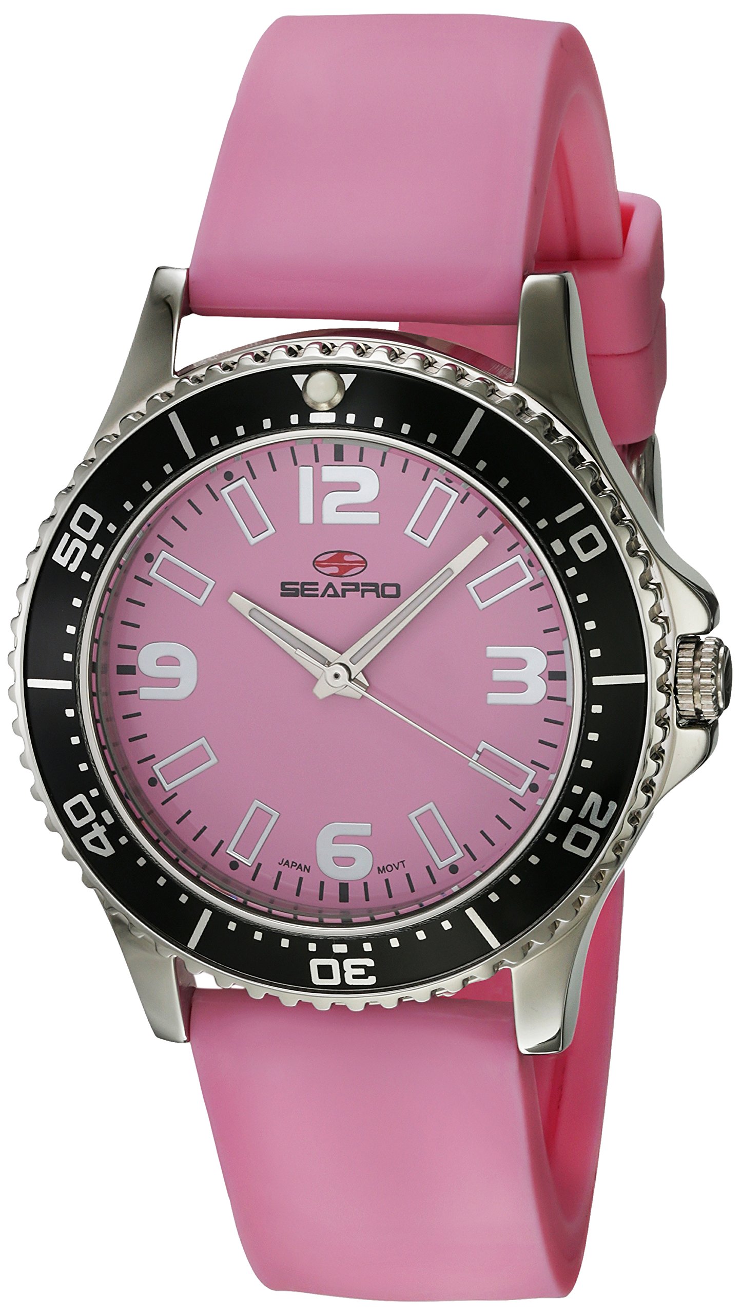 Seapro Women's SP5416 Tideway Analog Quartz Watch with Pink Band - Stylish & Water-Resistant for Everyday Wear, Office, and Casual Outings