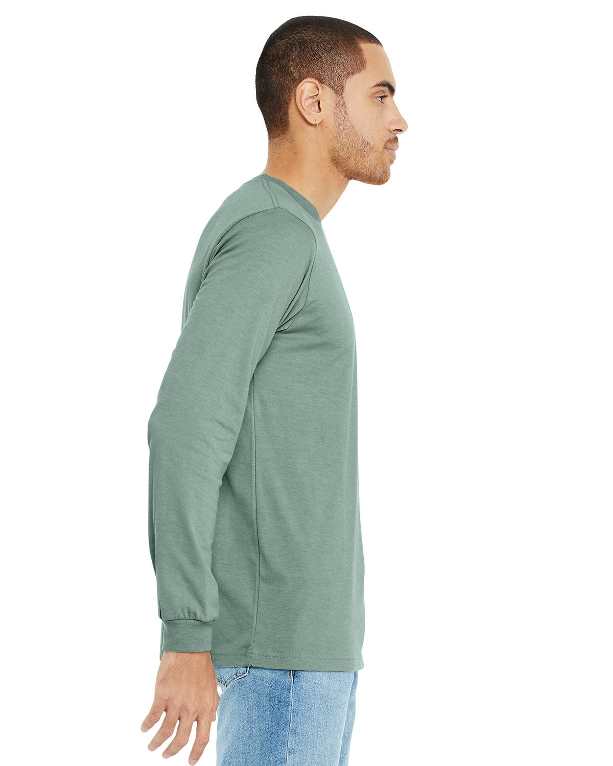 Bella + Canvas 3501CVC Unisex Long Sleeve T-Shirt - Soft CVC Jersey Crewneck Tee for Men & Women - Perfect for Casual Wear, Layering & Work Uniforms