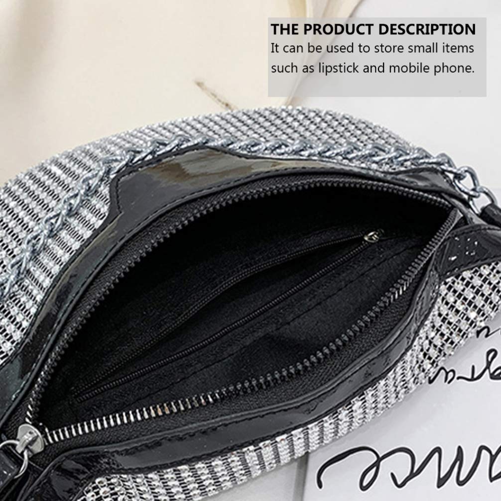 Stylish Rhinestone Waist Bag for Women - Crossbody Pouch, PU Leather Messenger Bag, Festival Purse & Wallet - Perfect for Concerts, Travel, and Everyday Use