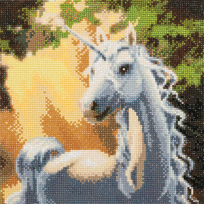 Sunshine Unicorn Crystal Art Kit - Medium Size DIY Diamond Painting for Kids & Adults - Perfect for Home Decor, Gift Giving & Stress Relief