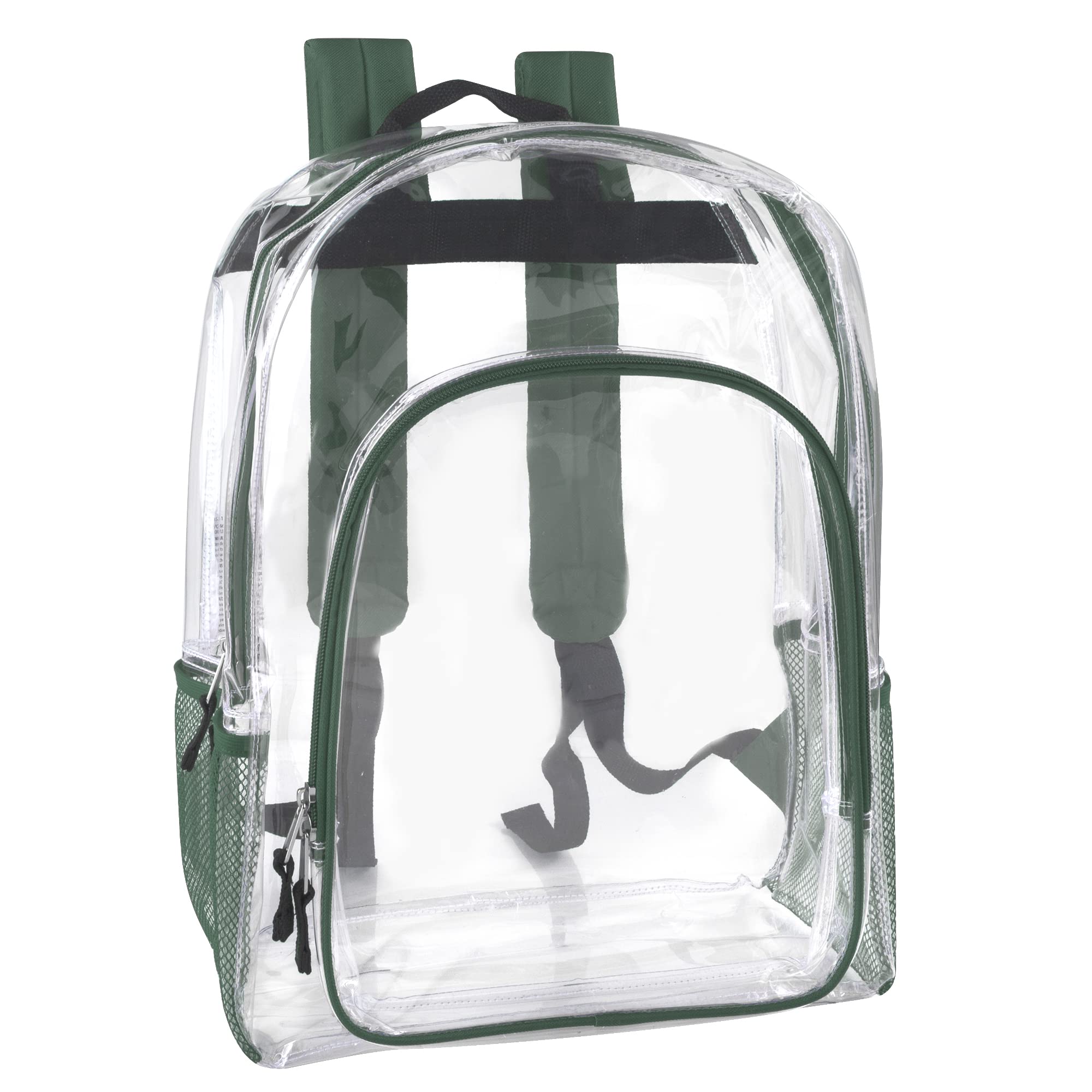 Durable Clear Transparent Backpack - Stadium Approved See-Through Bag for School, Work, Travel & Events | Water-Resistant Unisex Daypack for Concerts, Airports & Security Checkpoints