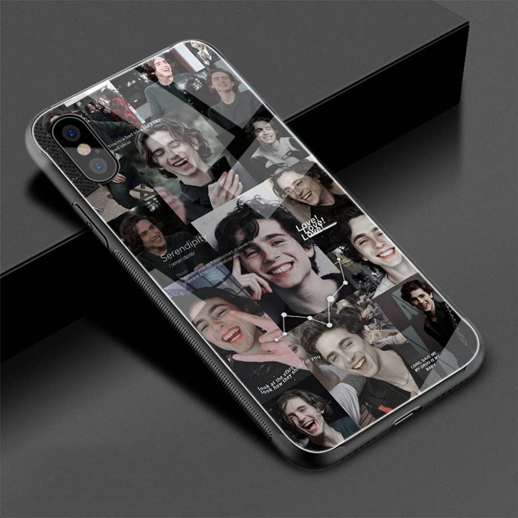 Premium Timothee Chalamet iPhone XR Case - Shatterproof Tempered Glass & Shock-Absorbing TPU Bumper - Anti-Scratch Protective Cover for iPhone XR (2018) - Perfect for Daily Use, Travel & Fan Gifts