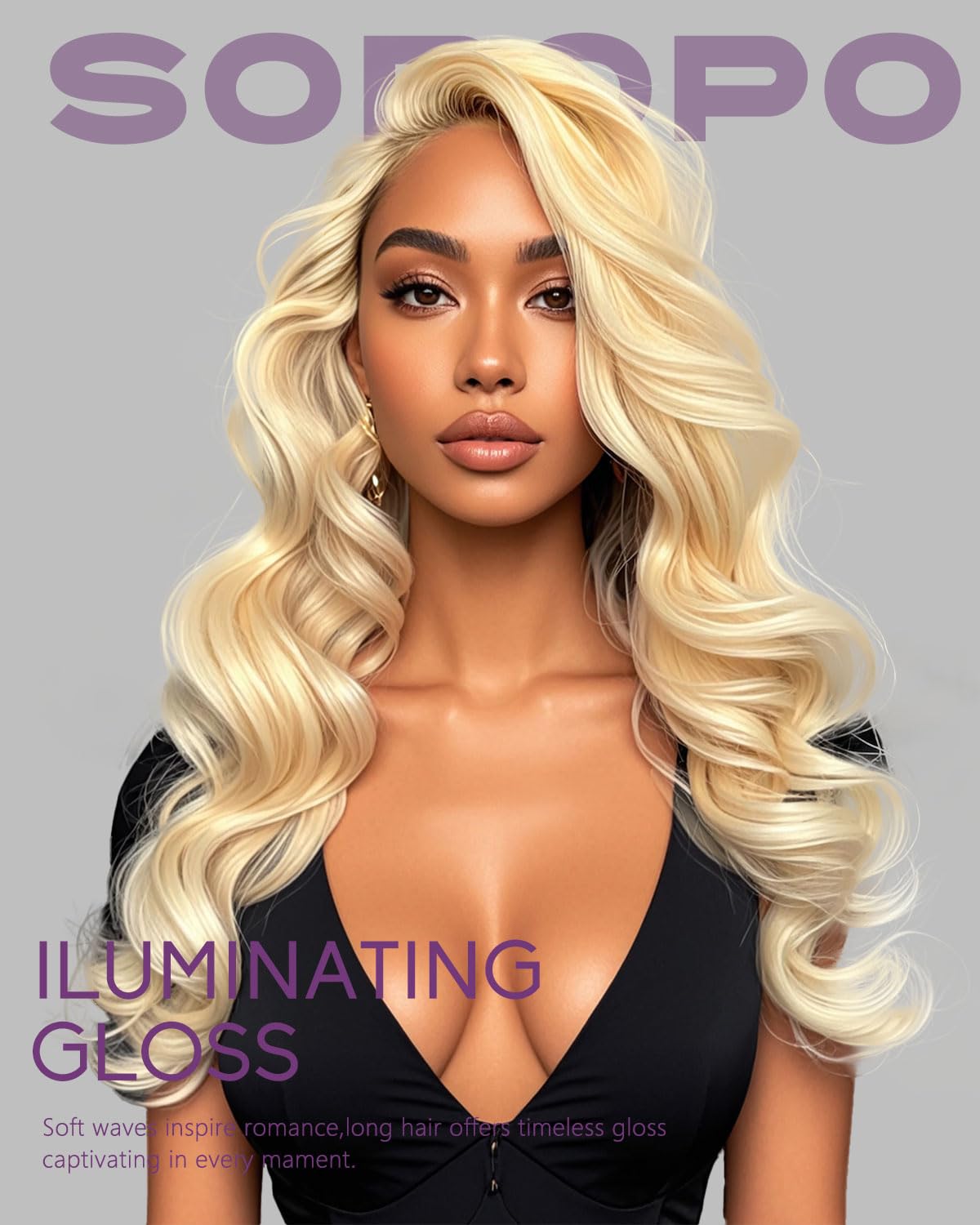 30 Inch 613 Blonde Human Hair Lace Front Wig - 13x6 HD Lace Frontal with Pre-Plucked Hairline & Baby Hair - 200% Density Body Wave for Daily Wear, Parties & Special Occasions