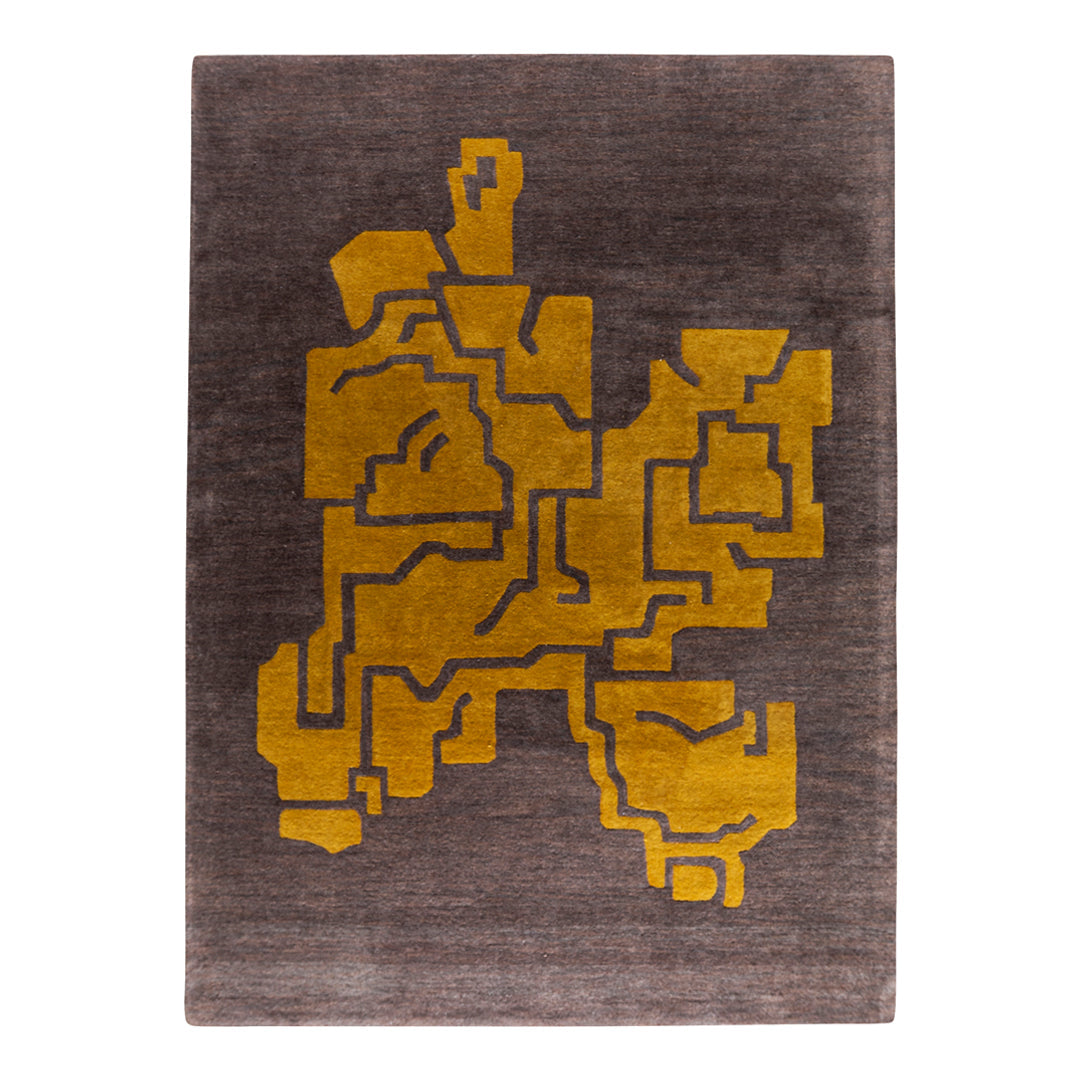 Fragment Structures Rug - Modern Geometric Design Handmade Area Rug for Living Room, Bedroom, Office - Soft & Durable Home Decor for Indoor Spaces
