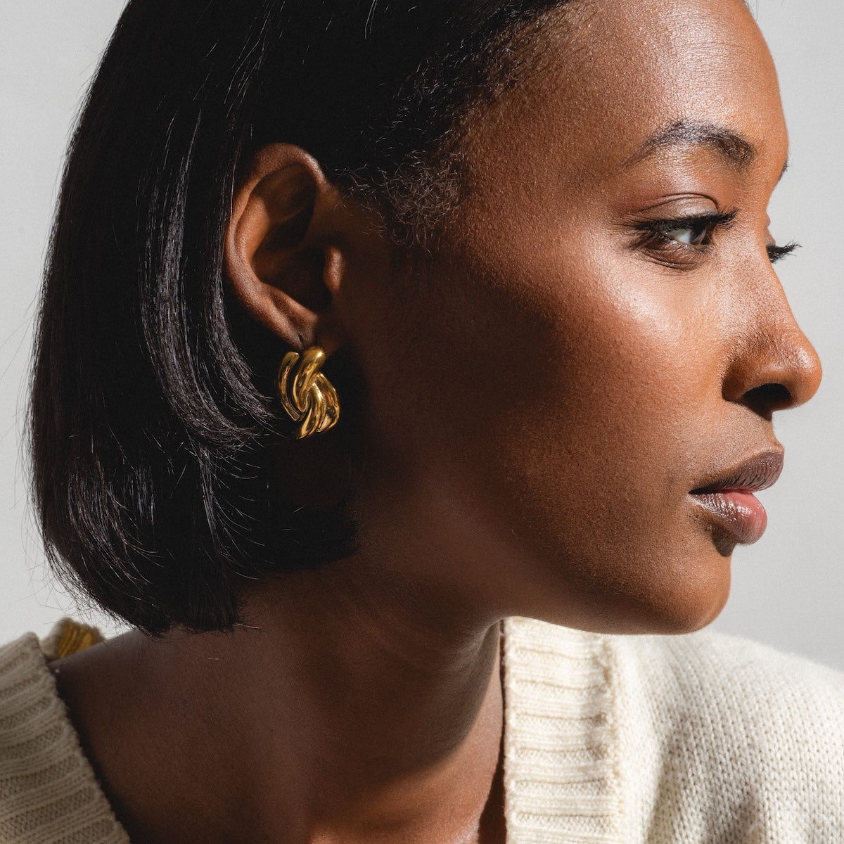 Barrco Elegant Dangle Earrings for Women - Gold Plated Hoop Earrings with CZ Stones | Perfect for Parties, Weddings & Everyday Wear