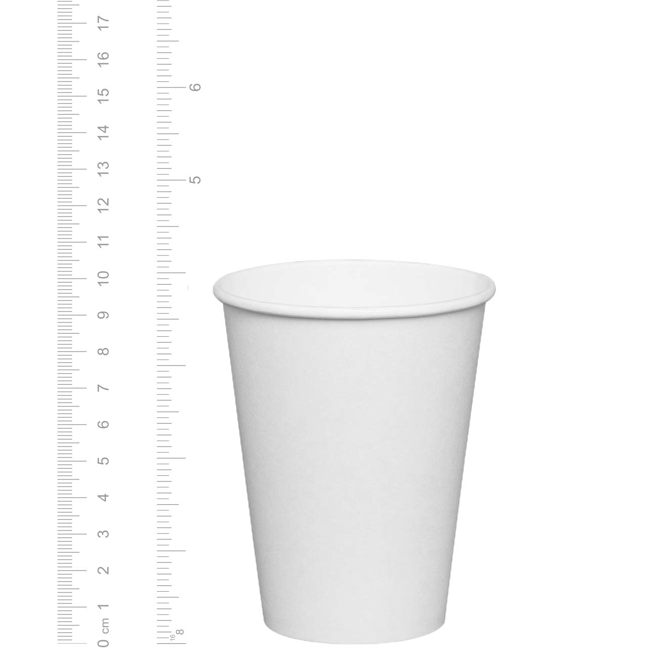 GUSTO 12 oz Disposable White Paper Coffee Cups [Case of 1,000] - Eco-Friendly Hot Drink Cups for Coffee, Tea & Cocoa - Perfect for Cafes, Offices & Catering Events