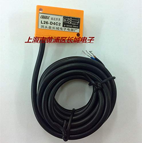 L26-D4C2 Proximity Sensor Switch - NPN Normally Closed, 3-Wire DC, 6-Month Warranty - Ideal for Industrial Automation, Conveyor Systems & Machine Safety Applications