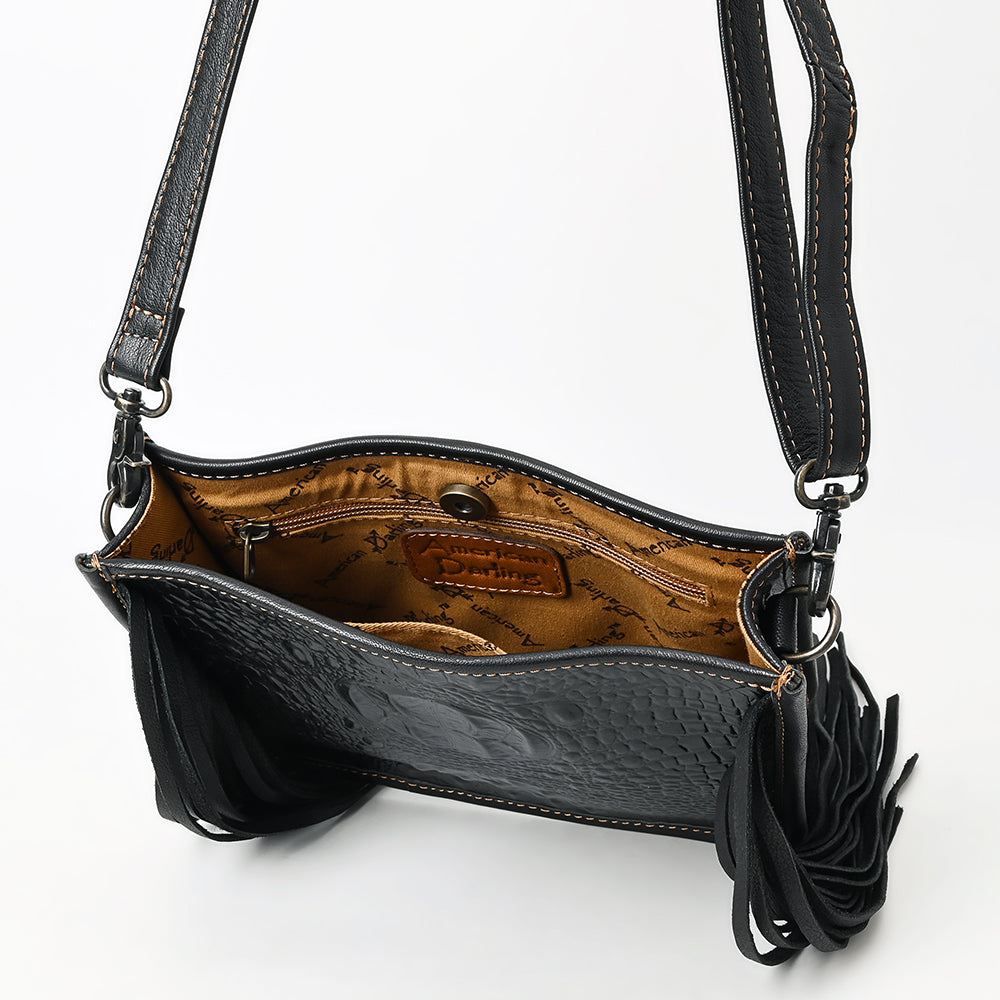 Genuine Western Leather Crossbody Bag for Women - Stylish & Durable Handbag for Casual Outings, Travel & Everyday Use