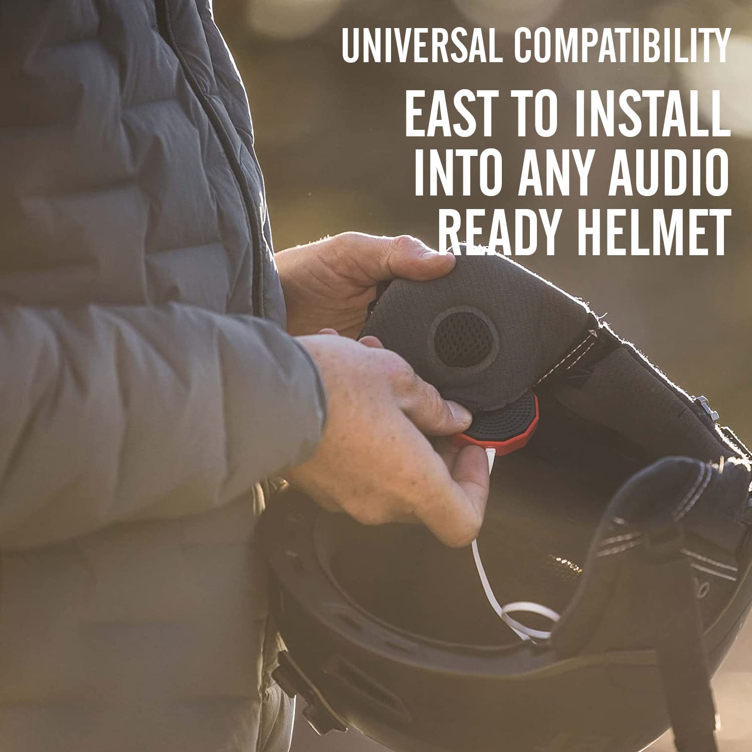 Outdoor Tech Chips 3.0 True Wireless Bluetooth Helmet Speakers - Waterproof & Lightweight for Skiing, Snowboarding, Mountain Biking, Climbing & Outdoor Adventures - Perfect for Hands-Free Music & Calls on the Slopes or Trails