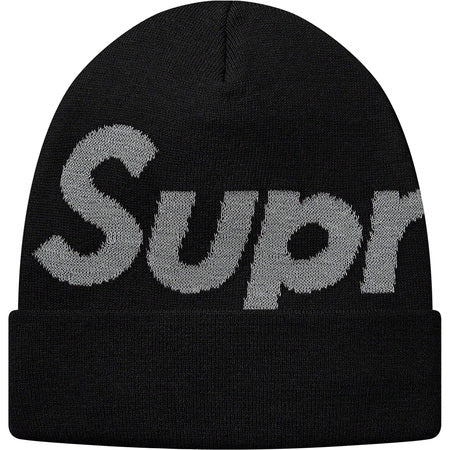 Supreme Big Logo Beanie - Winter Warm Knit Hat with Bold Branding for Men & Women - Perfect for Cold Weather, Streetwear Fashion, and Urban Outfits