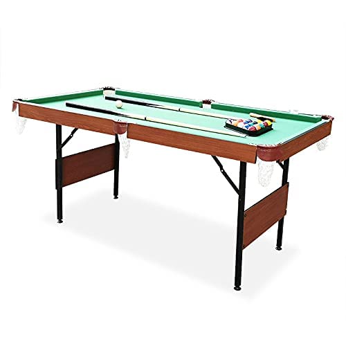 RACK Crux 55-Inch Folding Pool Table - Portable Billiard Table for Home, Office & Game Room | Space-Saving Indoor/Outdoor Entertainment for Adults & Kids | Perfect for Parties, Family Gatherings & Game Nights