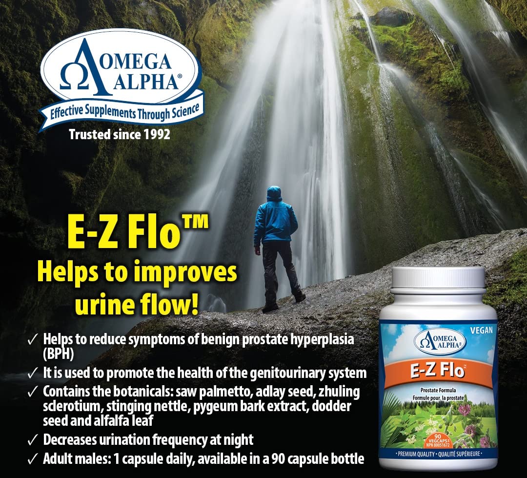 E-Z Flo™ Saw Palmetto Seed Extract - Natural Prostate Support Supplement - 90 Vegan Capsules for Men's Urinary & Bladder Health - Supports BPH Relief & Healthy Urinary Flow - Perfect for Daily Wellness Routine & Prostate Care