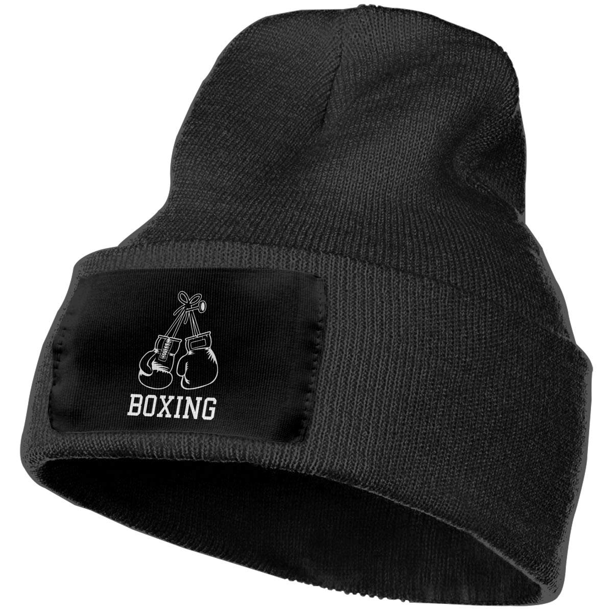 Yuyuy Adult Skull Cap - Warm Knit Beanie Hat for Boxing & Winter Sports - Black - Perfect for Training, Running & Cold Weather Protection