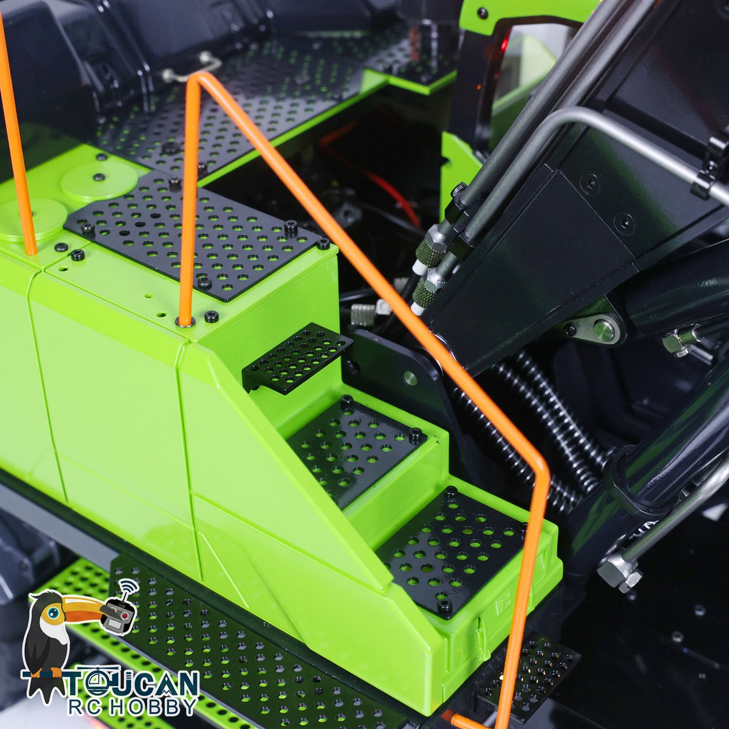 1/14 Scale Metal EC380 MT Model RC Excavator - Hydraulic Wheeled Radio Control Engineering Vehicle with Tiltable Clamshell Bucket for Construction Simulation & Hobbyist Collectors - Perfect for Outdoor Play, DIY Projects & RC Enthusiasts