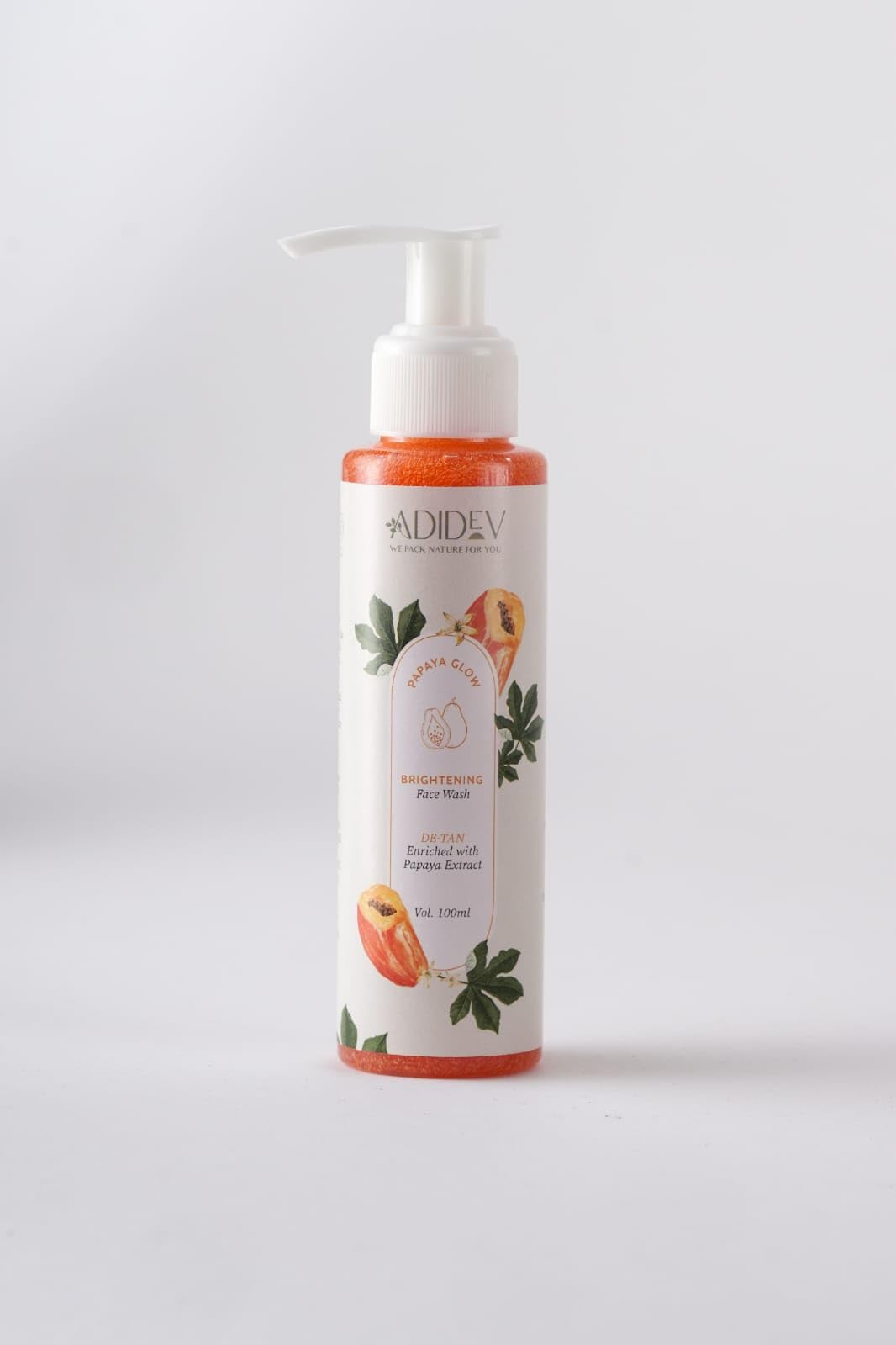 Papaya Glow Face Wash - Brightening & Exfoliating Cleanser for Glowing Skin | Morning & Night Skincare Routine