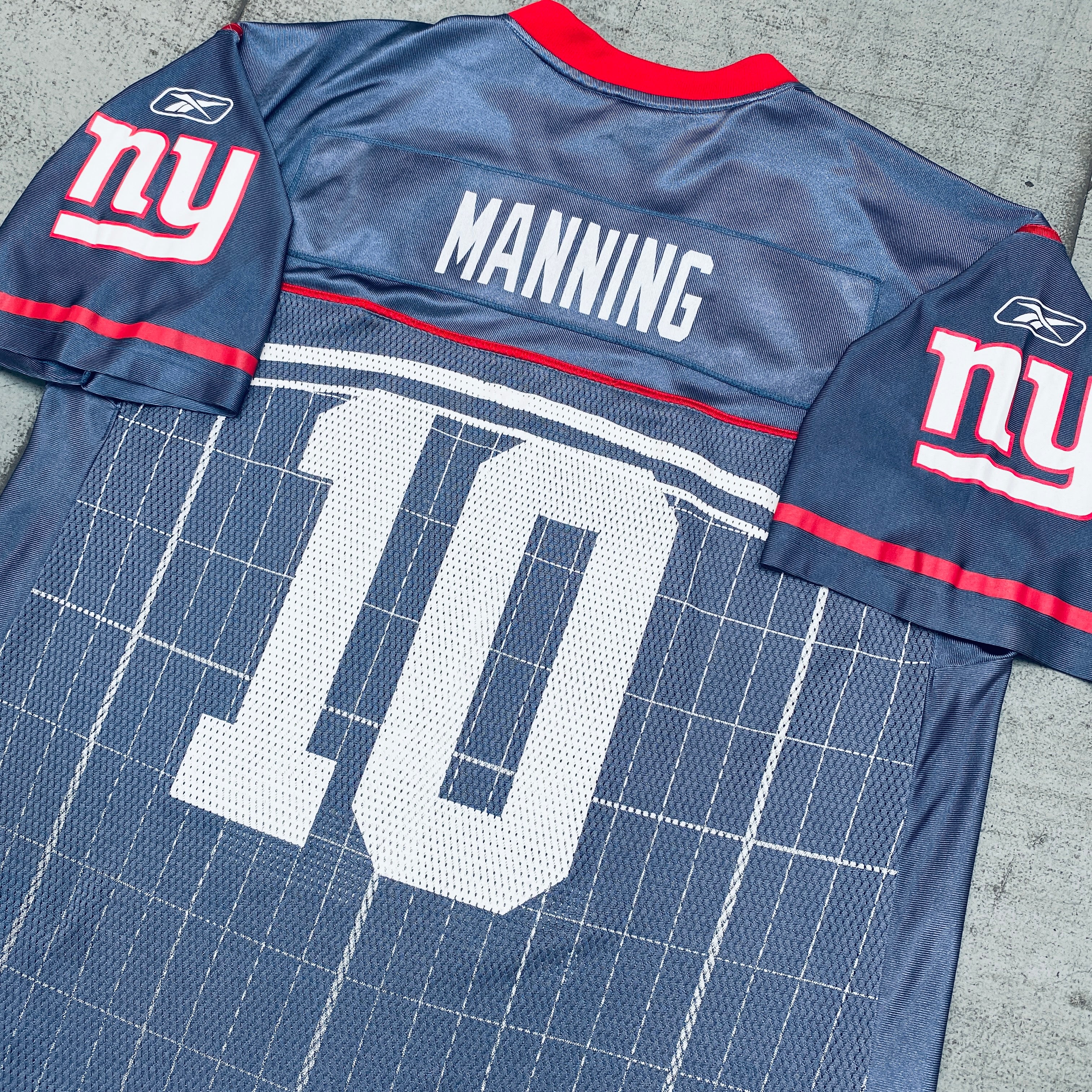 New York Giants Eli Manning 2012 Super Bowl XLVI Replica Stadium Jersey - Size Large - Authentic NFL Football Jersey for Game Day & Fan Collection