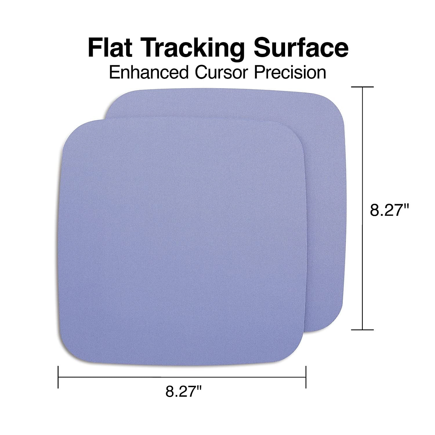 Staples Lavender Mouse Pad 2-Pack - Ergonomic Non-Slip Desk Mat for Office & Gaming - Soft Wrist Support for Computer, Laptop & Home Workspace Use