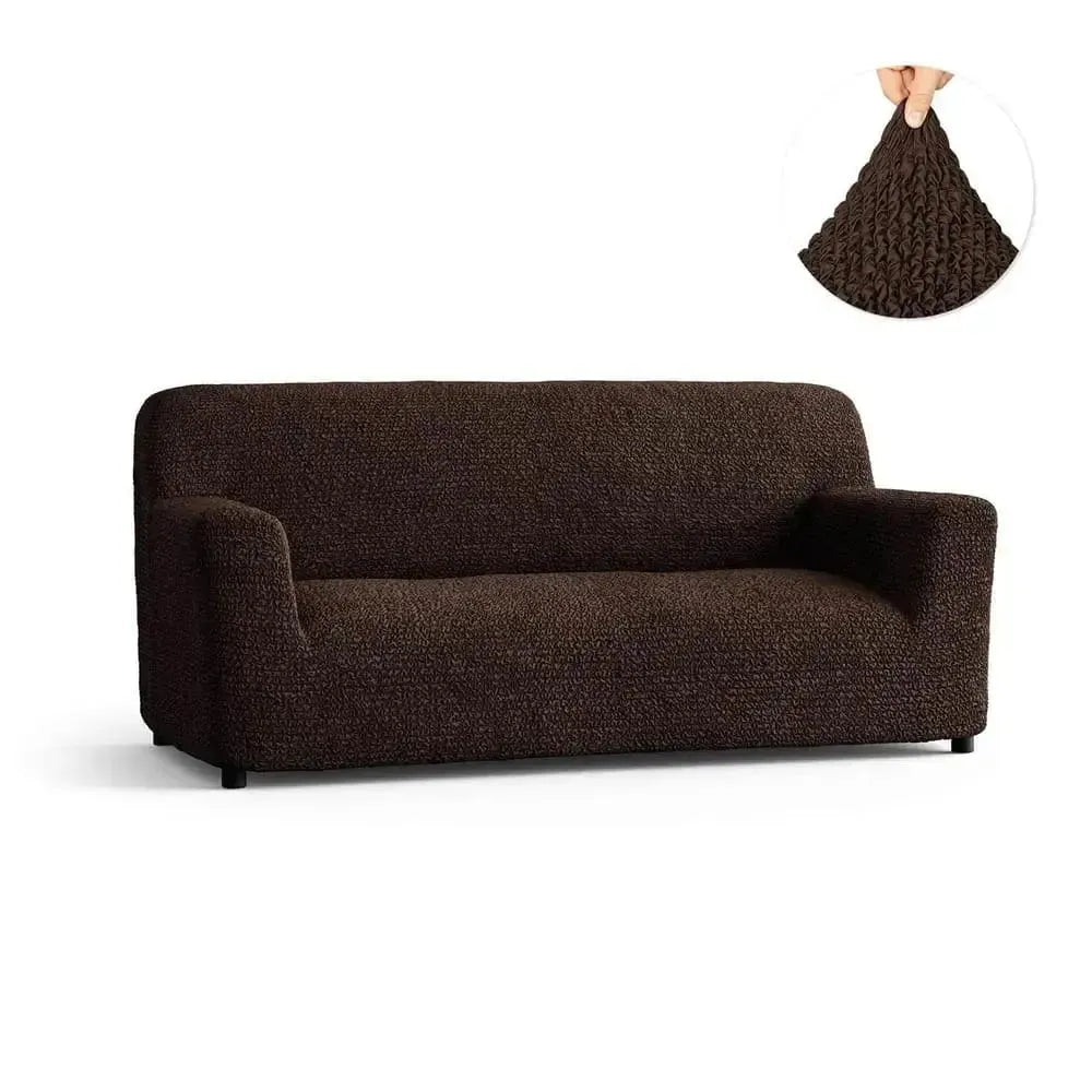3 Seater Sofa Slipcover - Microfiber Fabric Stretch Couch Cover for Living Room, Home Decor & Furniture Protection