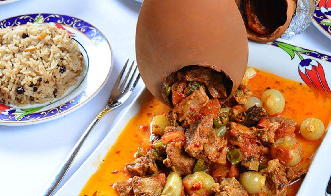 Authentic Handmade Cappadocian Kebab Pot - Traditional Clay Cooking Pot for Slow Cooking, Stews & Turkish Cuisine | Perfect for Home Kitchens, Camping & Outdoor Cooking