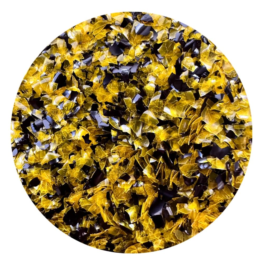 Oh Sweet Art Edible Glitter for Cakes, Cupcakes & Cookies - 1/4 oz Star Wars Solo Themed Flakes & Stars in Yellow & Black - Perfect for Birthday Parties, Baking Decorations & DIY Desserts