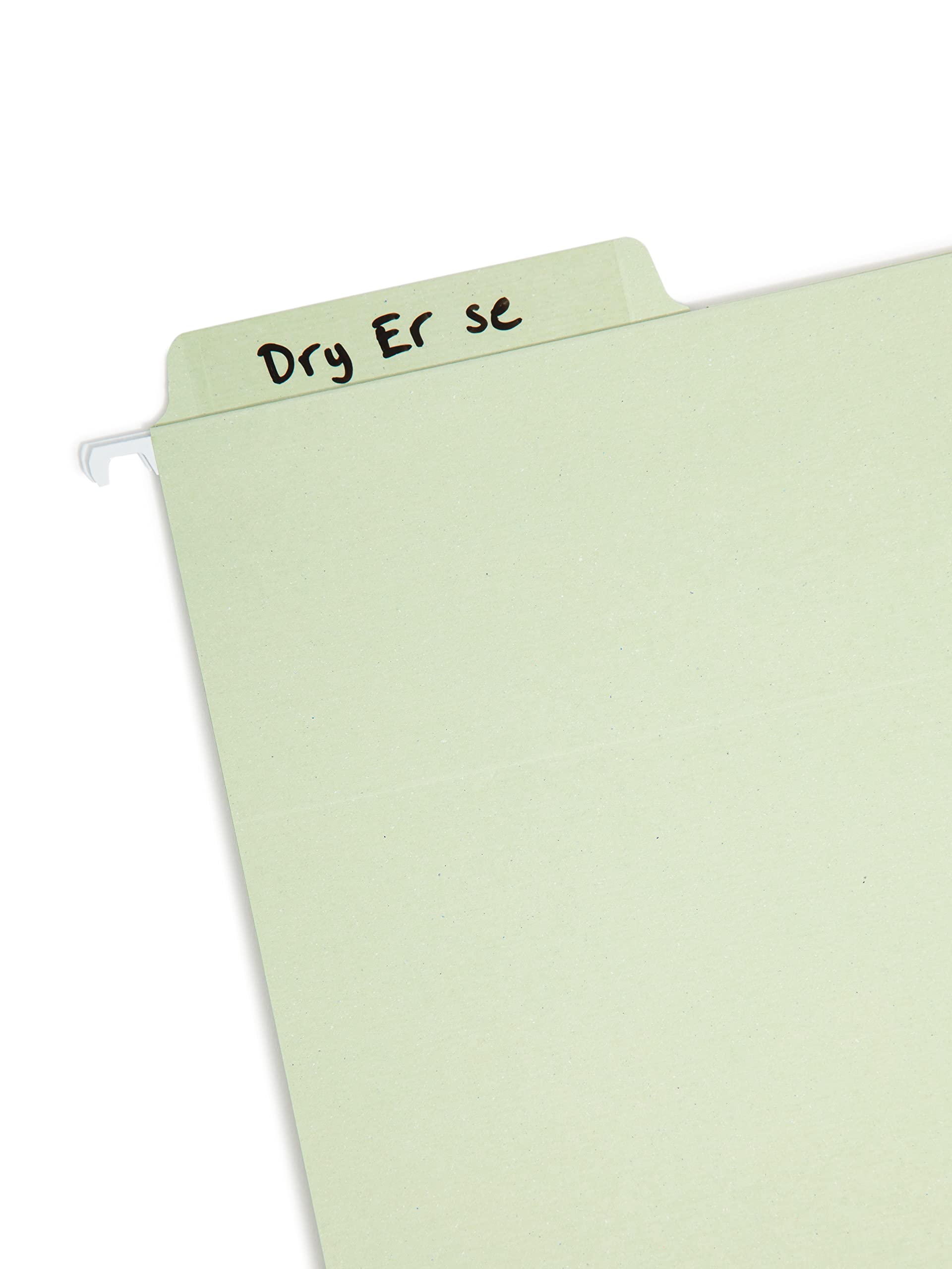 Erasable FasTab Hanging File Folders - 1/3-Cut Built-in Tabs, Letter Size (8.5