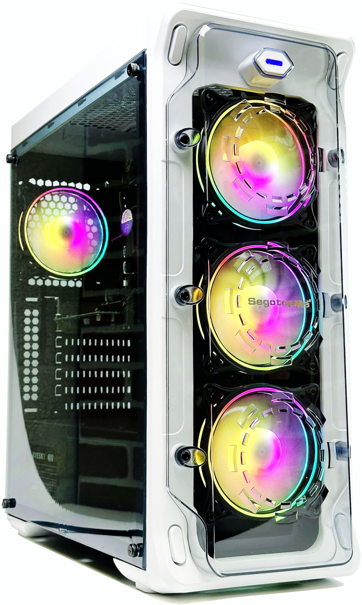 ABYS LUXS Prebuilt Gaming PC - Intel Core i5 3.40GHz, 16GB RAM, 2GB GPU, 256GB SSD + 1TB HDD, Windows 10 Pro - Perfect for Gaming, Graphic Design & Video Editing - Ideal for Esports, Streaming & Creative Workstations