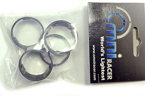OMNI Racer Worlds Lightest Carbon Bicycle Headset Spacer Set (1-1/8