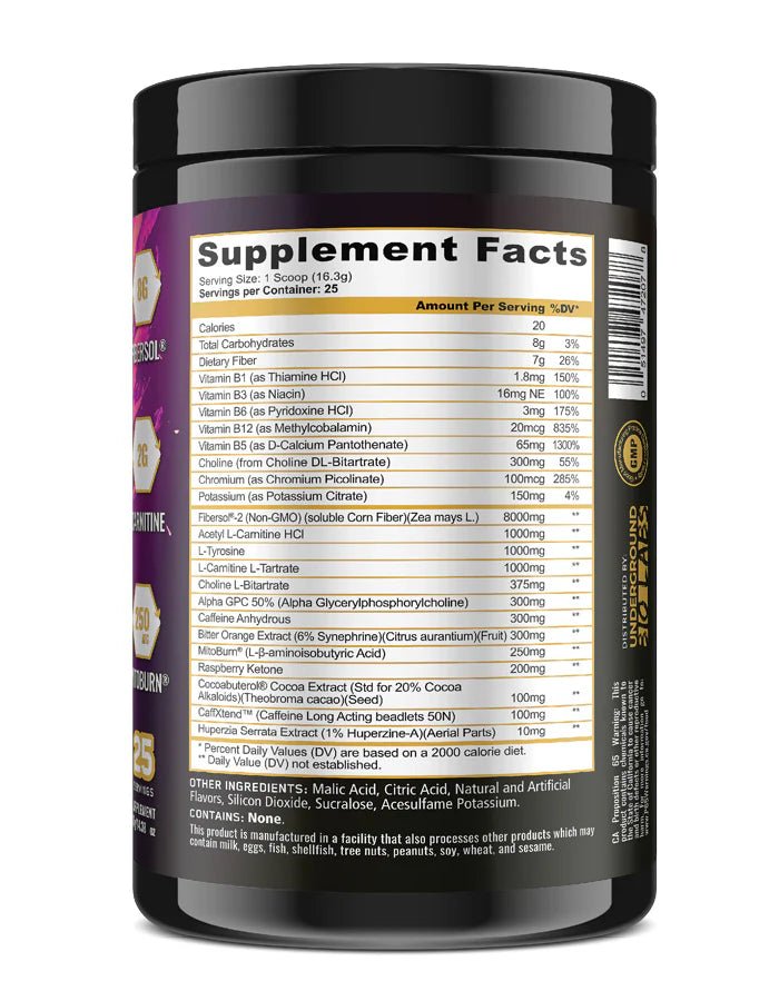 Panda Supplements Burn MAX Thermogenic Fat Burner - Boost Metabolism & Energy for Weight Loss - Perfect for Pre-Workout & Fitness Routines