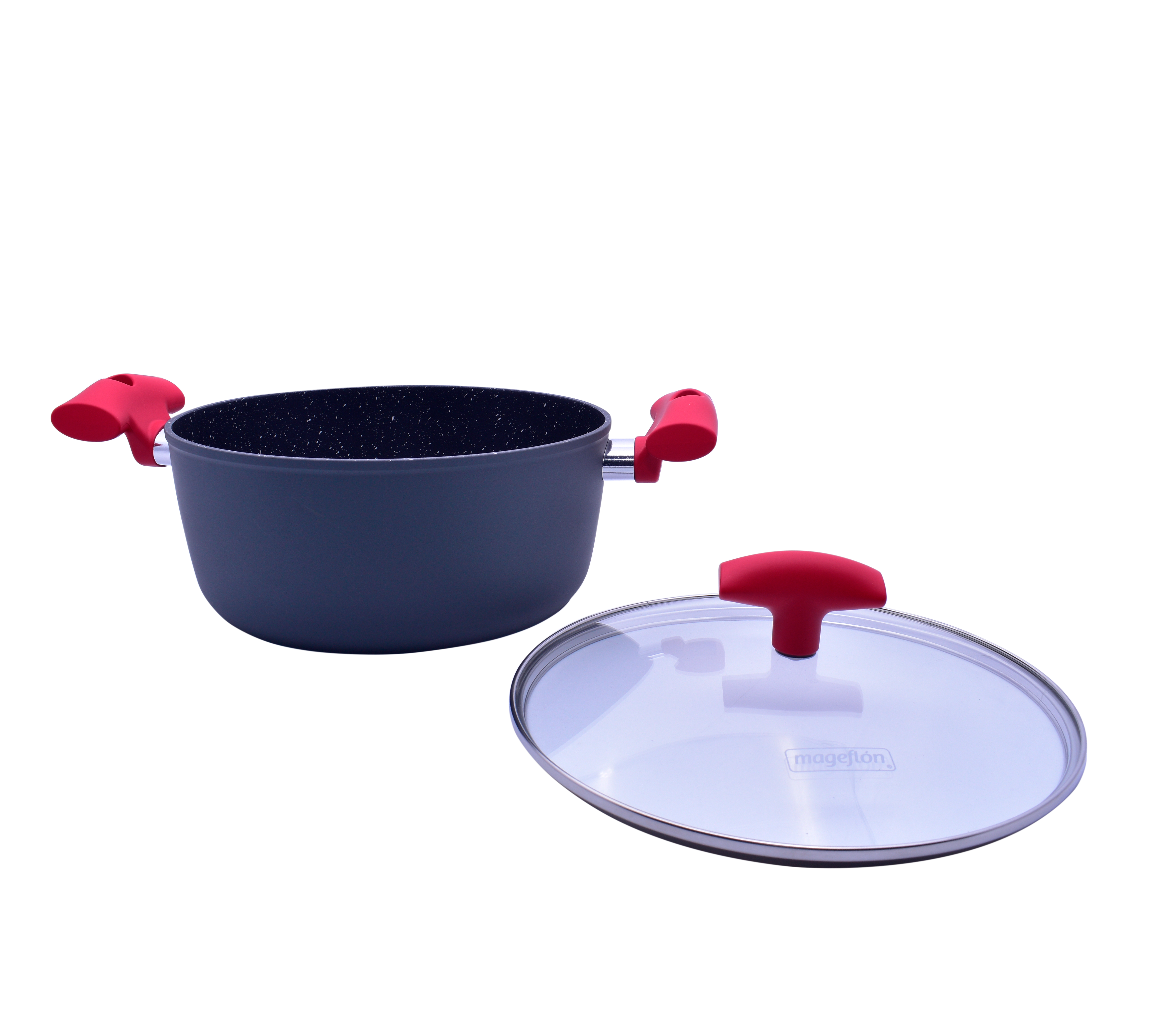 7-Piece Nonstick Cookware Set by Vulcano Mageflón – Durable & Eco-Friendly Pots & Pans for Healthy Cooking | Perfect for Home Kitchen, Restaurant & Camping
