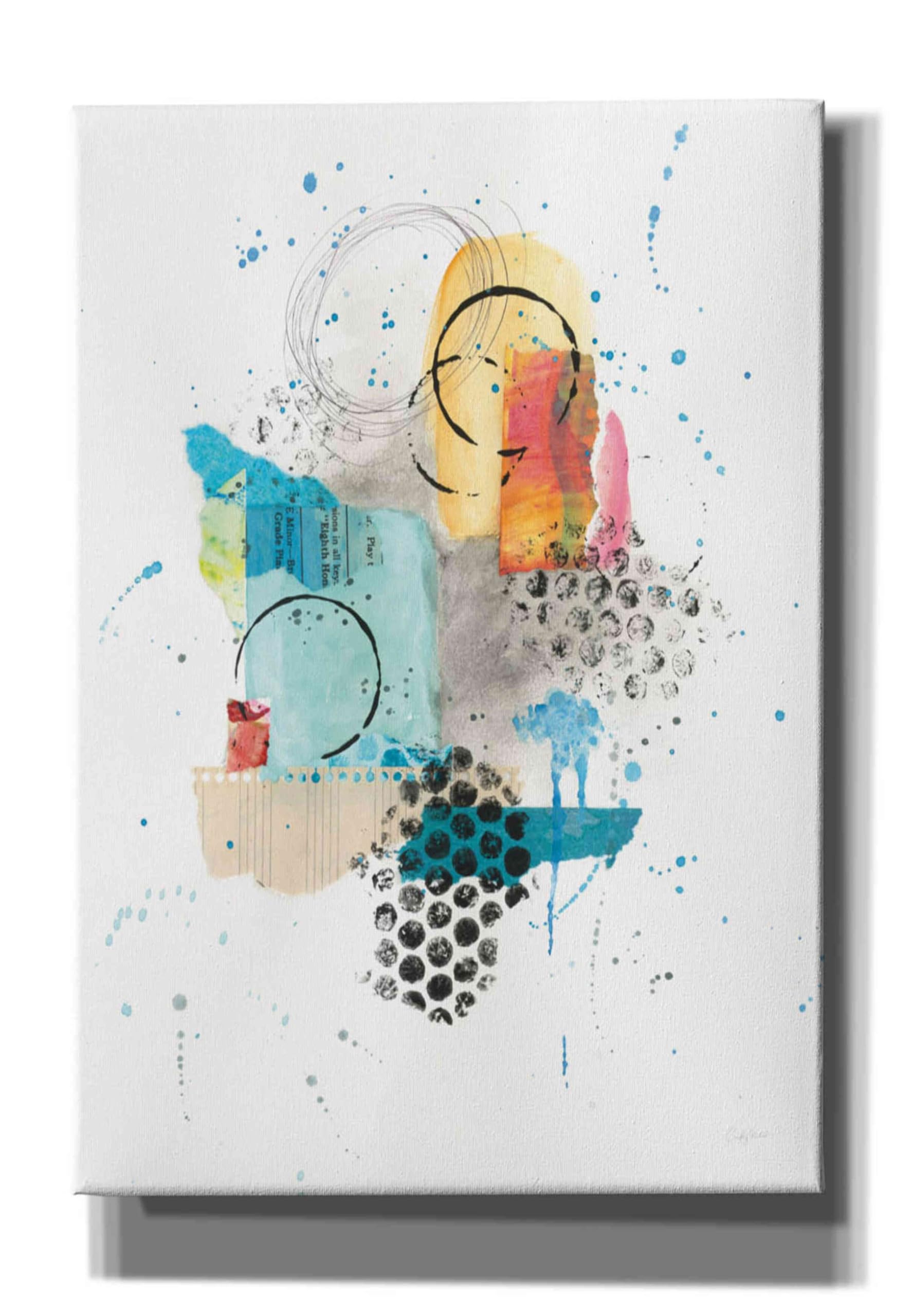Abstract Skyline II Canvas Wall Art by Courtney Prahl - 18x26 Inches Modern Cityscape Painting for Living Room, Bedroom & Office Decor