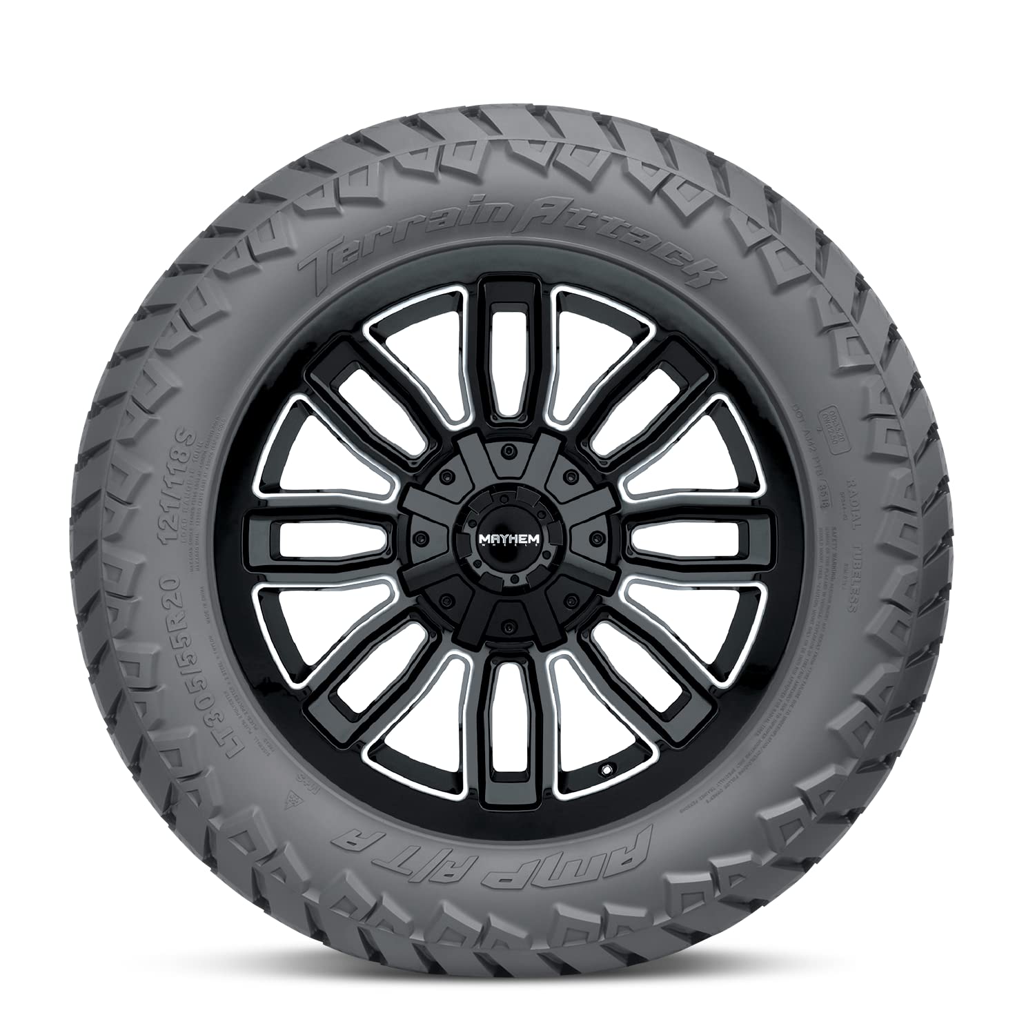 Amp Tires 275/55R20 AMP/CA3 Attack AT All-Terrain Tires for Trucks & SUVs - Off-Road, Highway & Winter Driving
