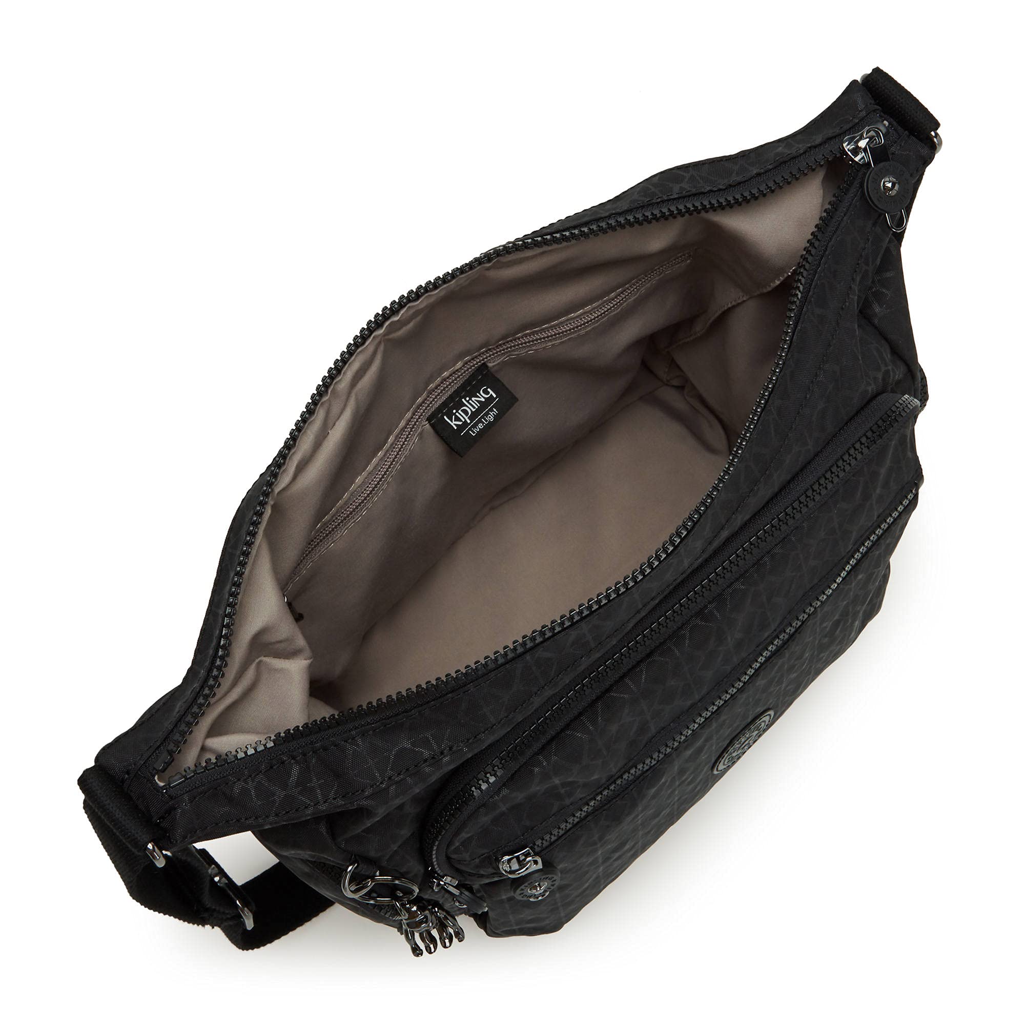Kipling Women's Gabbie Crossbody Bag - Lightweight Everyday Purse for Women, Fashionable Shoulder Bag with Adjustable Strap, Perfect for Work, Travel & Shopping (Black)