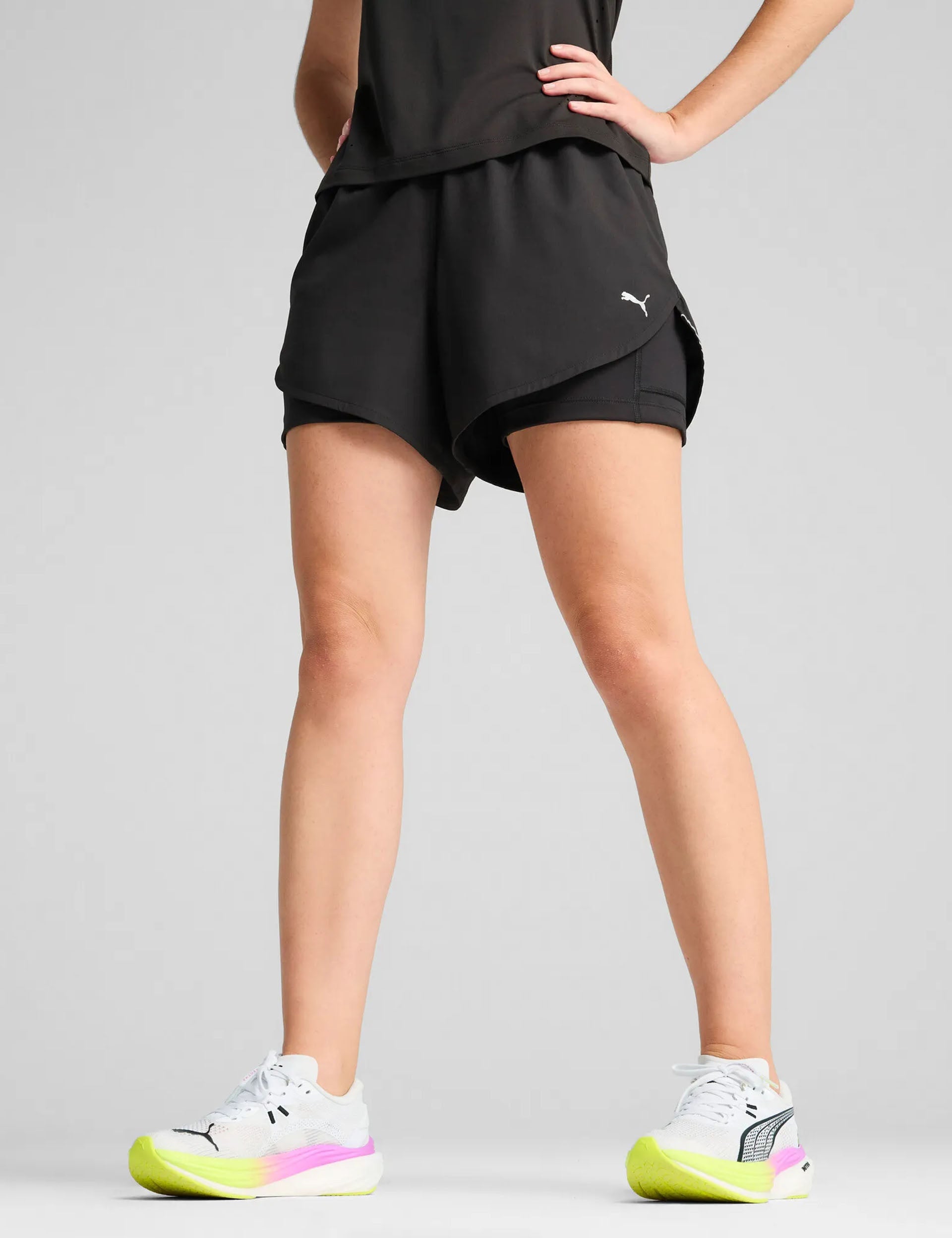 Run Ultraweave 2-in-1 Running Shorts with Built-in Liner - Black | Moisture-Wicking & Breathable for Men's Workout, Gym & Outdoor Sports