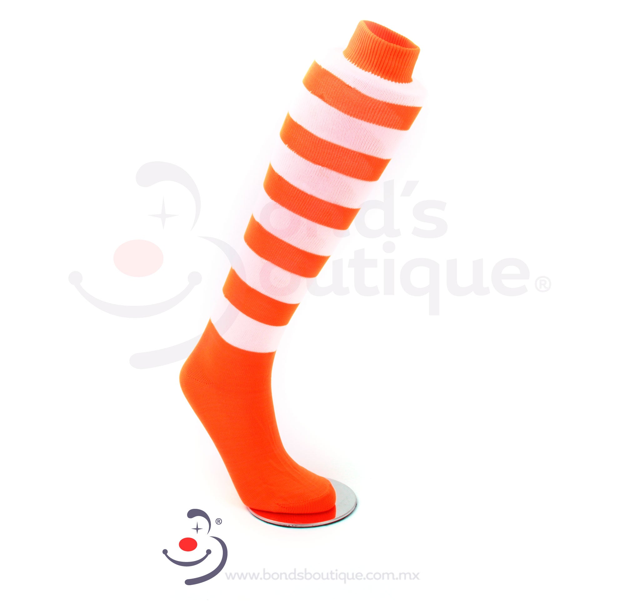 BONDS White/Orange Socks - Comfortable & Breathable for Men & Women - Perfect for Running, Gym & Daily Wear
