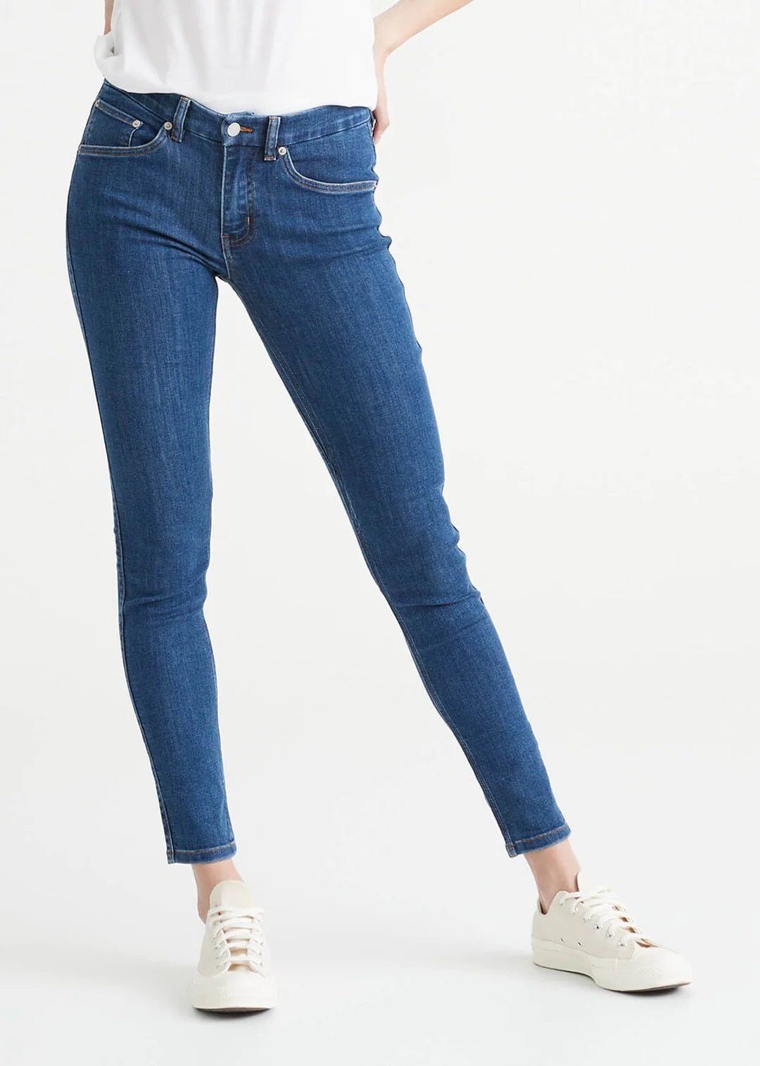 Duer Performance Denim Skinny Jeans for Women - Stretch Comfort & Style - Perfect for Work, Travel & Everyday Wear