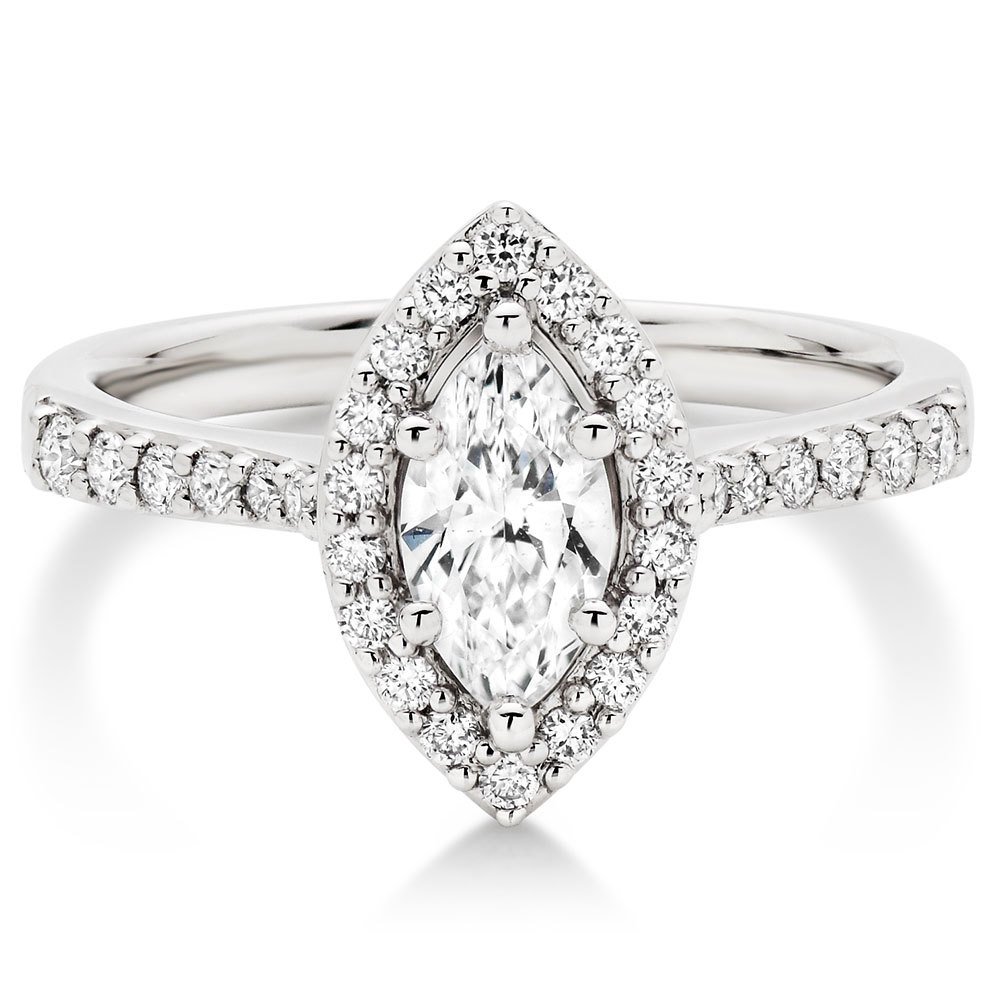14K White Gold Marquise Cut 1.15 Carat Solitaire Cubic Zirconia Engagement Ring for Women - Perfect for Proposals, Anniversaries & Romantic Gifts
