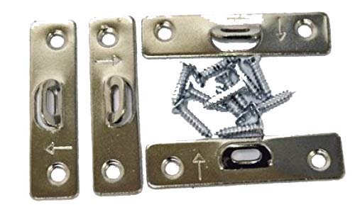 Extra Heavy Duty Small 2 Hole Super Steel Picture Hangers (20 Pack) with Screws - Perfect for Hanging Photos, Frames, Mirrors and Wall Decor in Homes & Offices