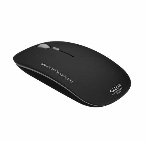Azzor N5 2400DPI Rechargeable Wireless Mouse - 2.4GHz Ultra Thin Ergonomic Mouse for Laptop, PC, Mac - Perfect for Office Work, Gaming & Travel