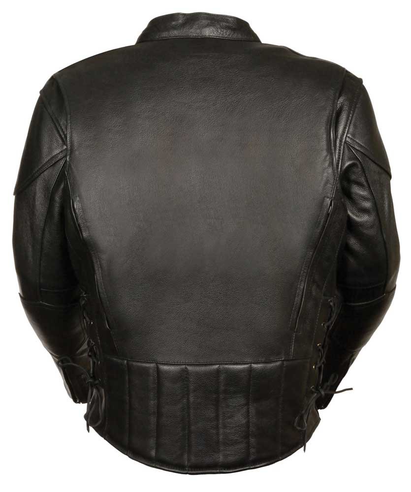 Men's Genuine Leather Biker Jacket with Ventilation - Tall Sizes for Motorcycle Riding & Casual Wear | Perfect for Bikers & Fashion Enthusiasts