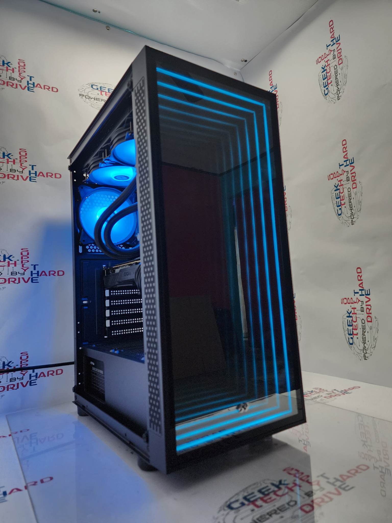Optillusion H7 Gaming PC - Intel i7 Processor, NVIDIA RTX 4070, 1TB SSD, RGB Lighting, Liquid Cooling, WiFi - High Performance Desktop Computer for Gaming, Streaming & Content Creation
