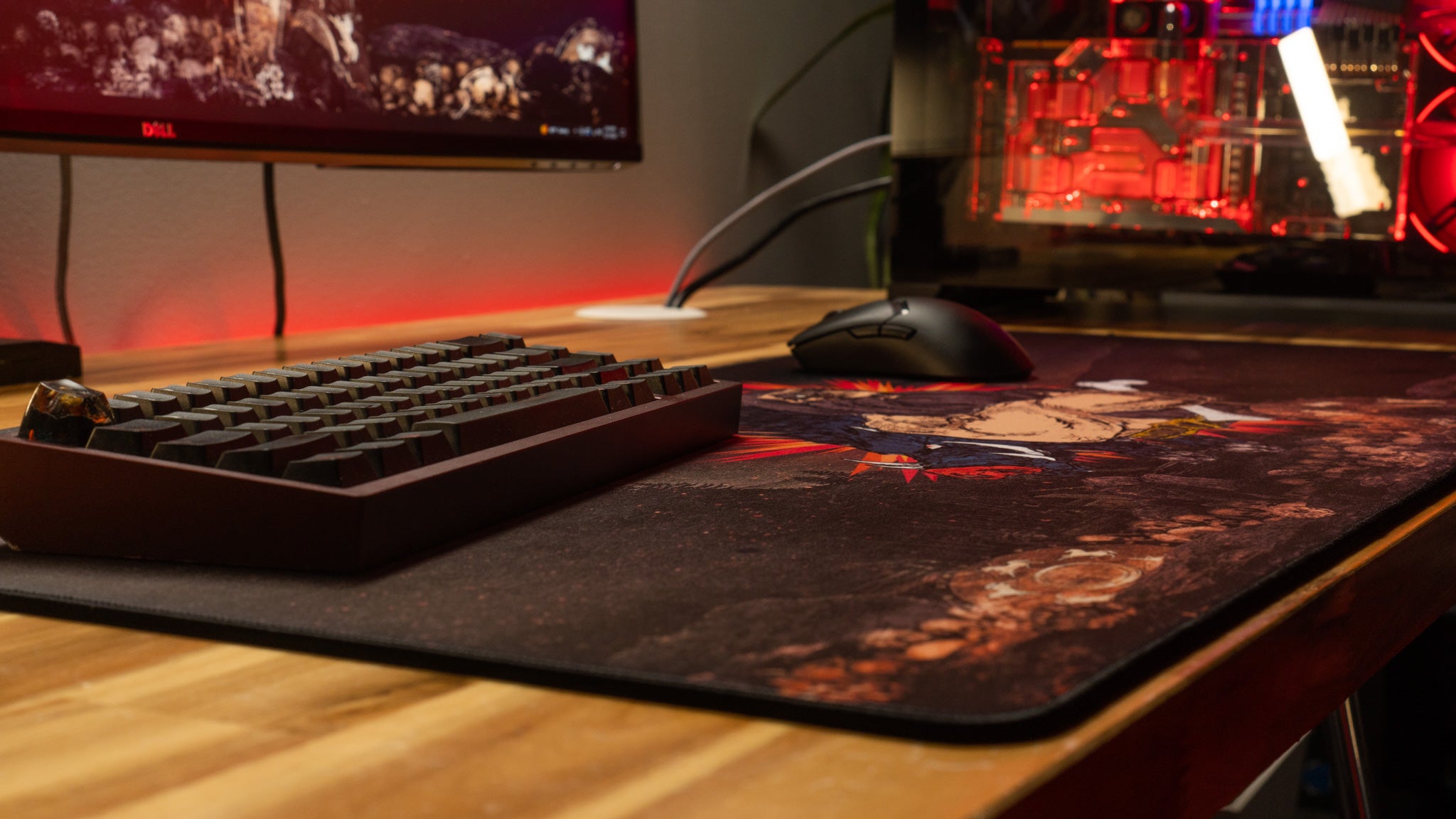 Rav Warbound Avatar Content Creator Collaboration Gaming Mouse Pad Deskmat - Large Non-Slip Mousepad for PC, Mac, Gaming Setup & Streaming Studio