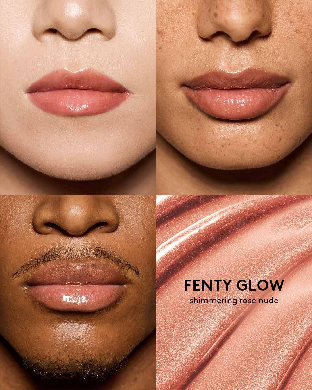 Fenty Beauty Gloss Bomb Universal Lip Luminizer - Shiny Lip Gloss in Fenty Glow | Perfect for Day & Night Wear, Parties & Special Occasions