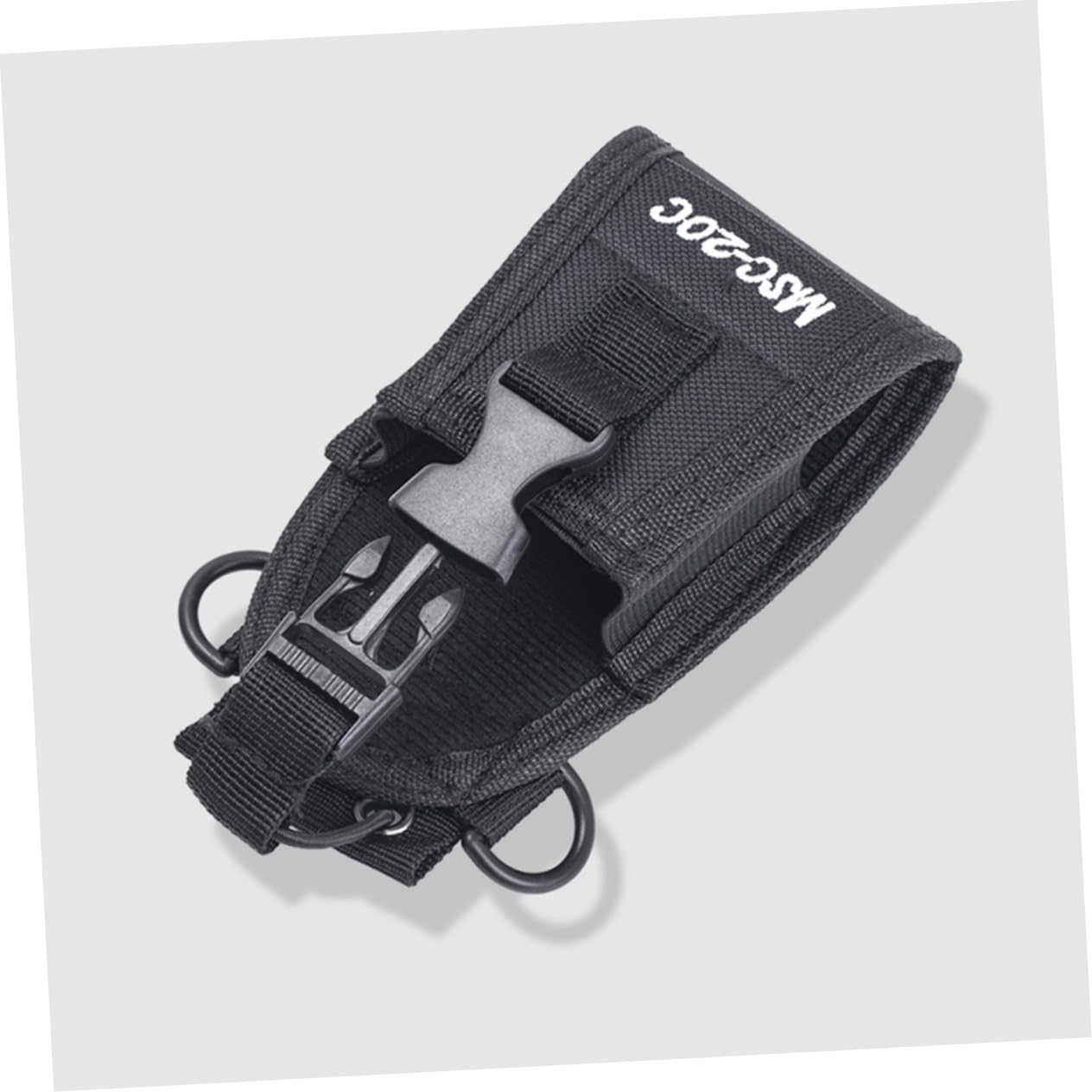 UKCOCO 2-Pack Adjustable Walkie Talkie Pouch - Durable Nylon Radio Holder for Motorola, Baofeng, Kenwood - Perfect for Hiking, Camping, Construction & Security Work