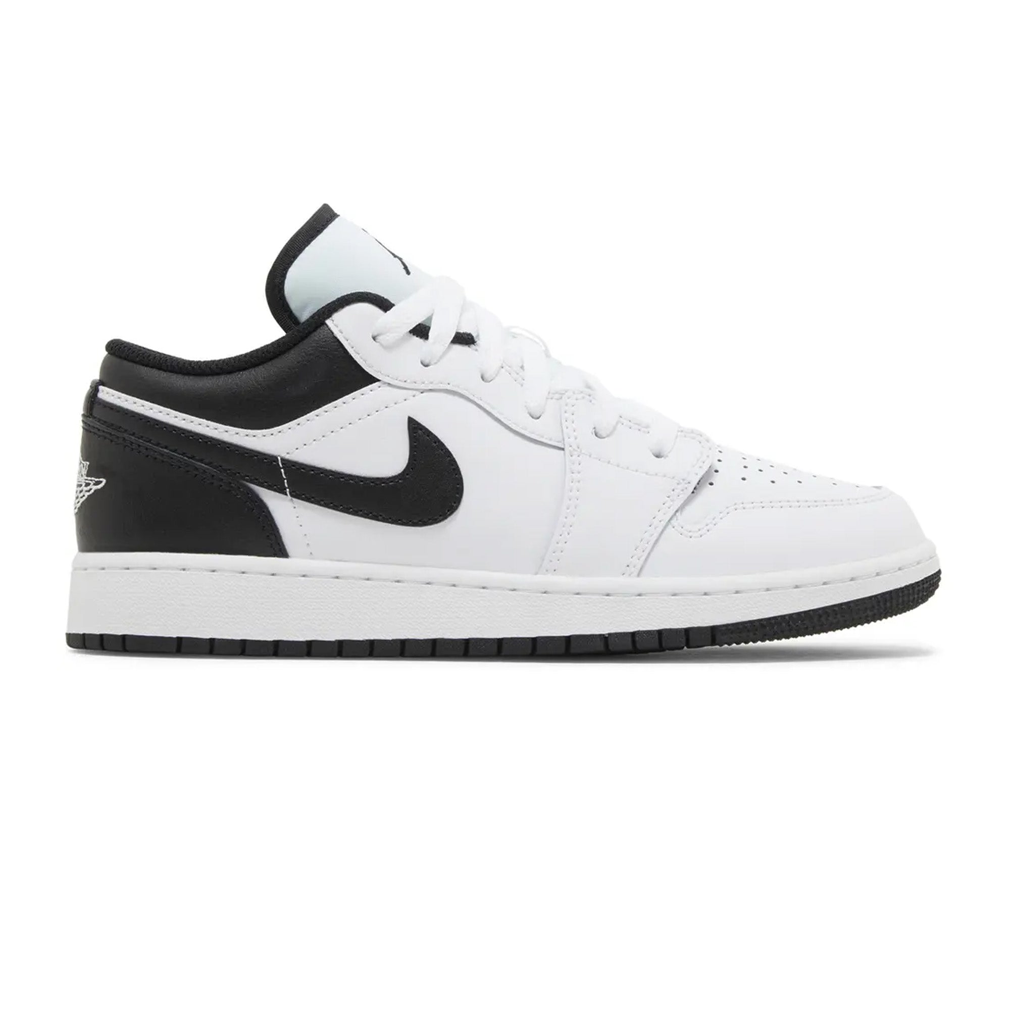 Air Jordan 1 Low 'White Black' GS Sneakers for Girls (2023) - Comfortable Basketball Shoes for School, Sports & Casual Wear
