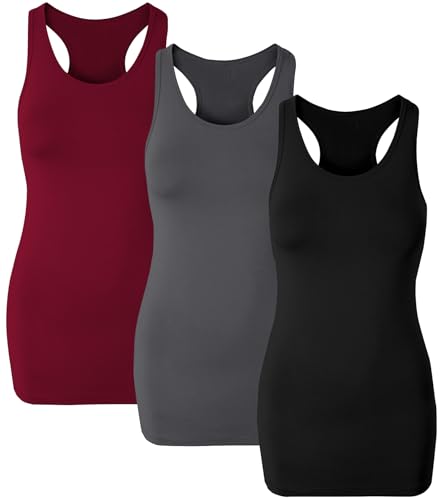 Black+dark Grey+wine Red(racerback)