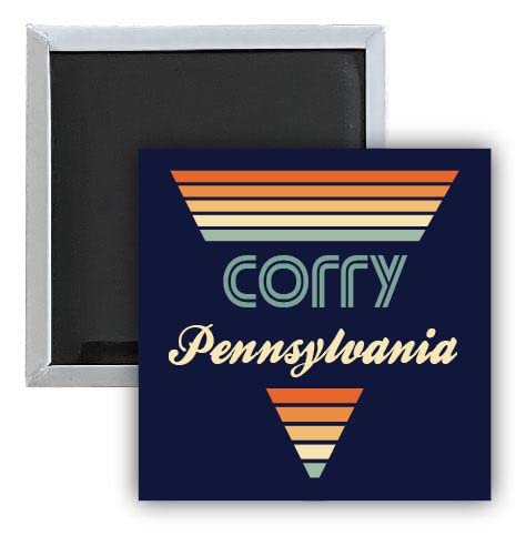 Vintage Corry Pennsylvania 2.5 x 2.5 Inch Retro Fridge Magnet - Collectible Souvenir for Refrigerators, Lockers & Metal Surfaces - Perfect for Home, Office & Travel Memories