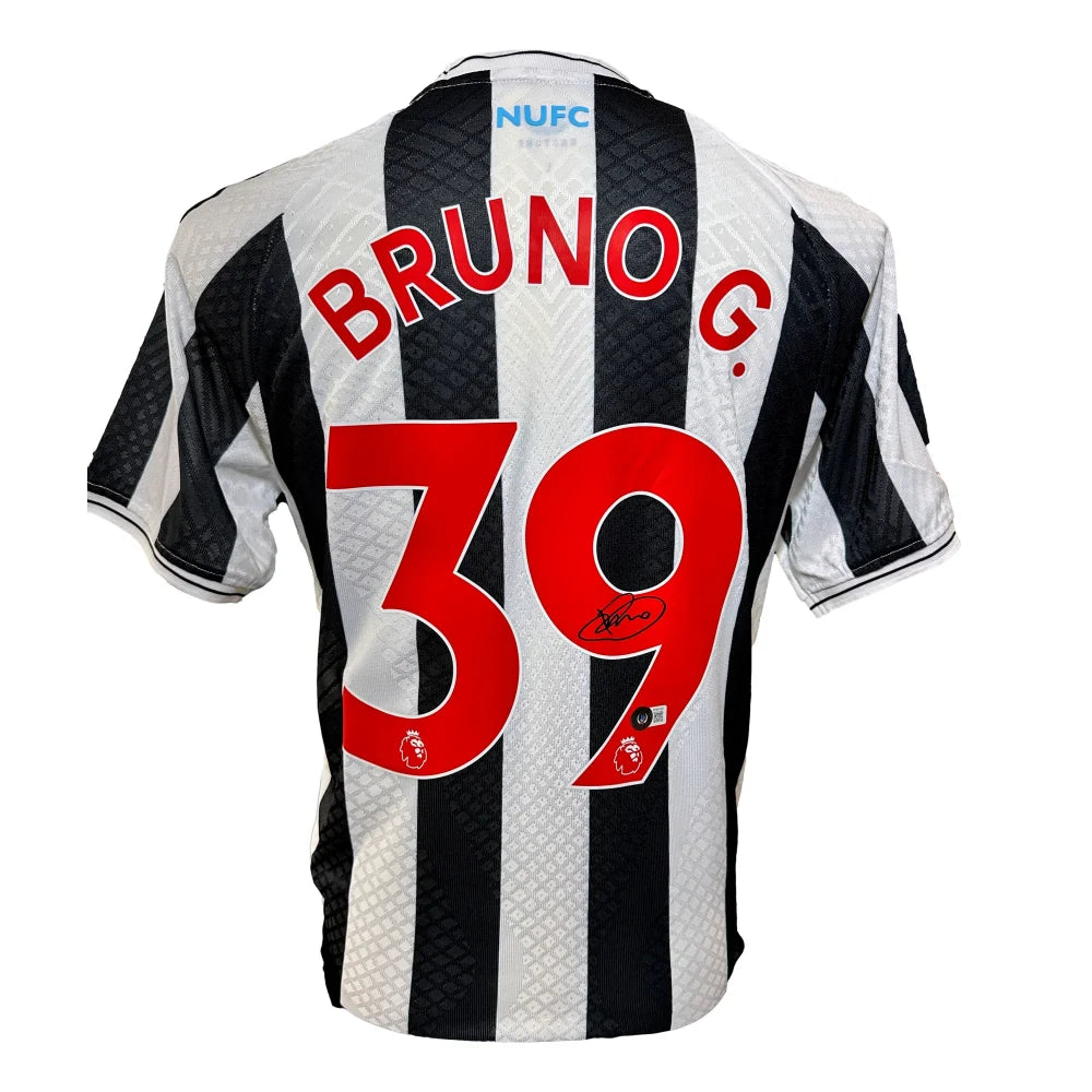 Bruno Guimaraes Autographed Newcastle United Soccer Jersey - Official BAS COA Certified - England Premier League Memorabilia - Perfect for Fans, Collectors and Sports Enthusiasts