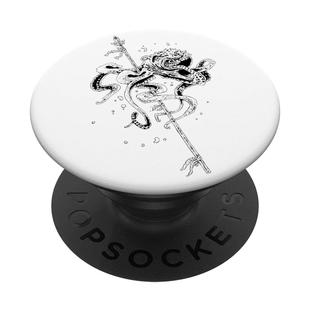 Octopus with Spear PopSockets Phone Grip & Stand - Expandable Kickstand for Smartphones & Tablets | Perfect for Gaming, Watching Videos & Taking Selfies