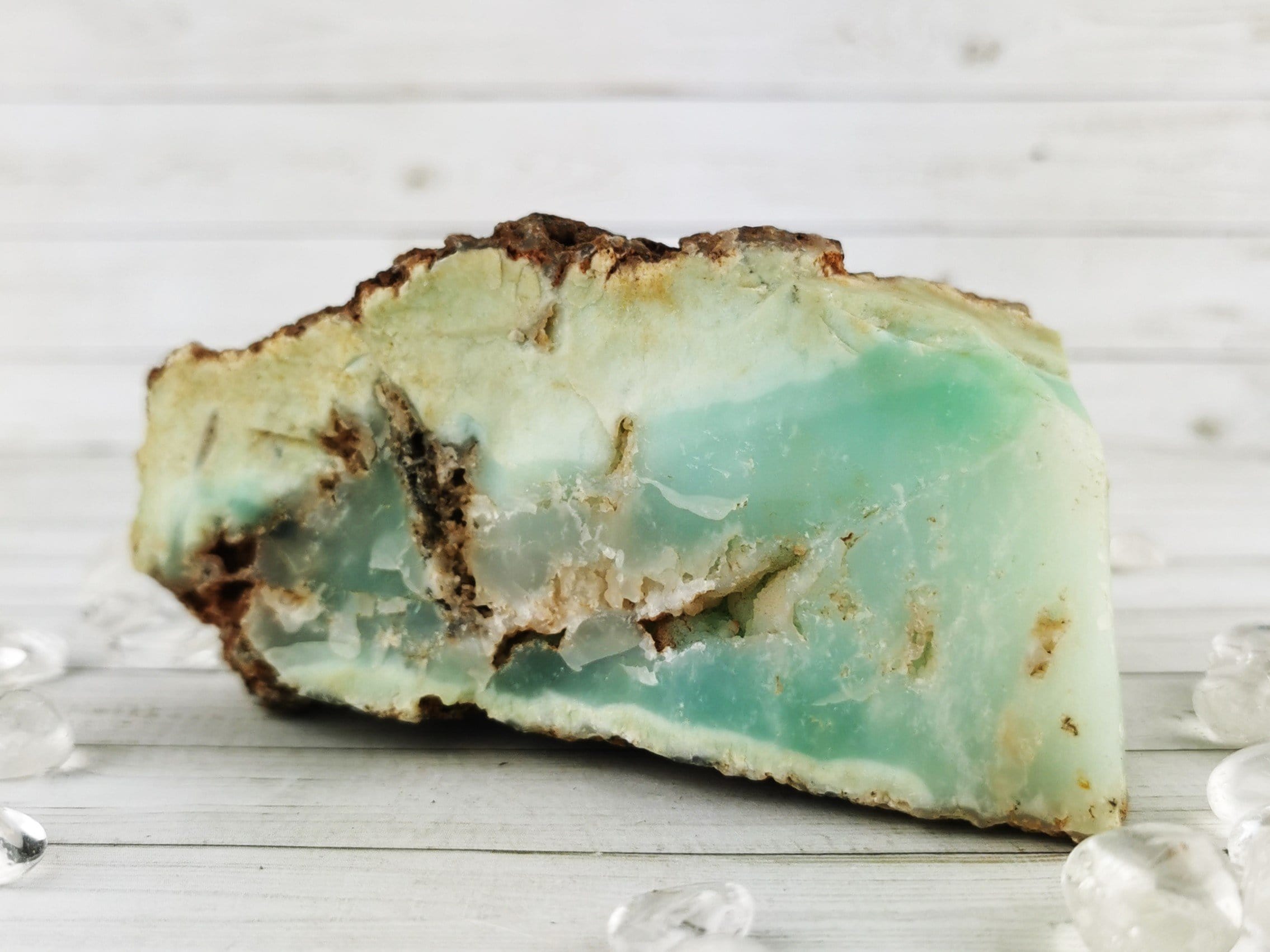 Natural Chrysoprase Crystal Specimen - Healing Stone for Jewelry Making, Meditation & Home Decor - Raw Green Gemstone for Collectors & Spiritual Use