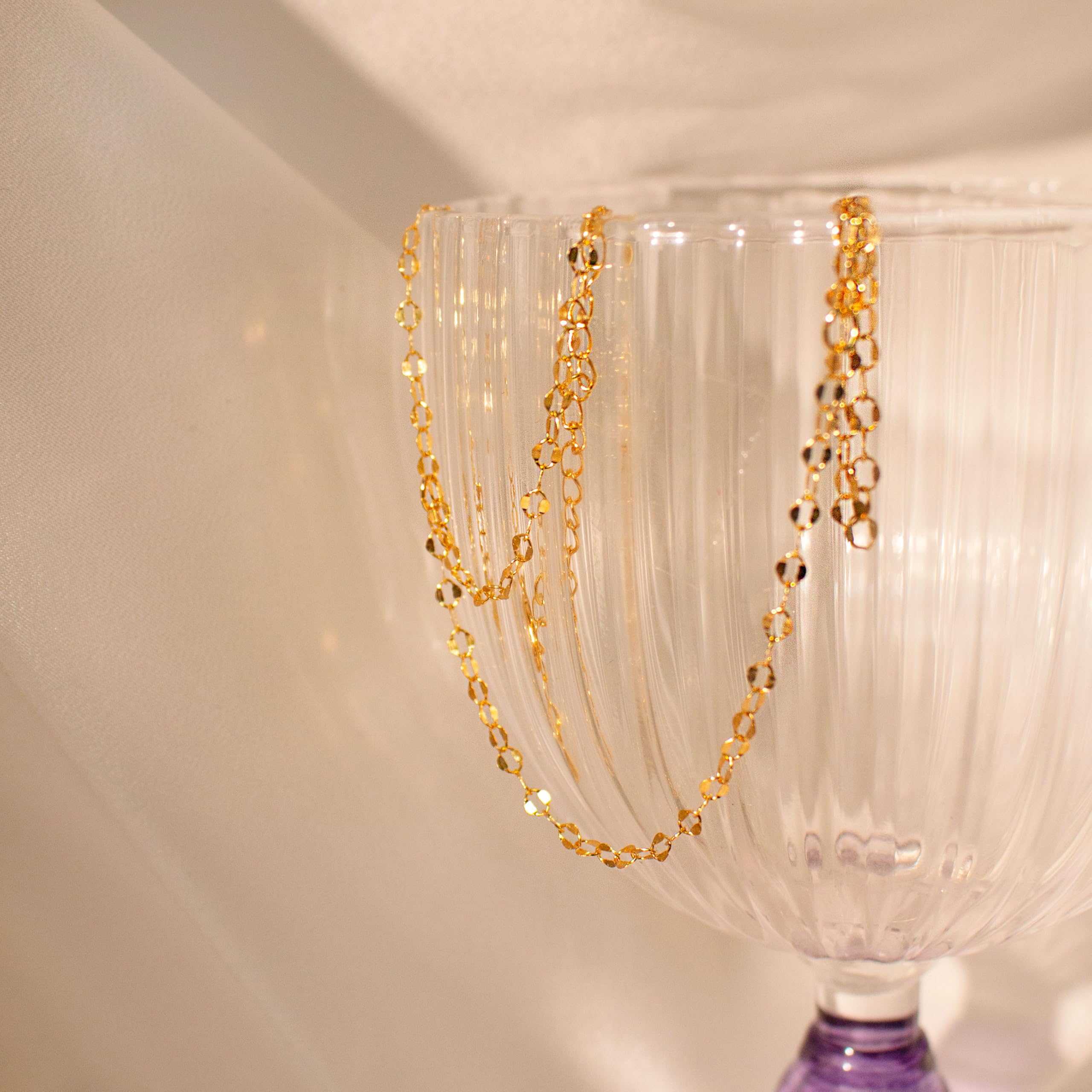14K Gold Filled Ring Chain Bracelet - Dainty Adjustable Slave Bangle for Women | Waterproof Fashion Jewelry | Perfect Gift for Birthday, Anniversary & Valentine's Day | Ideal for Parties, Date Nights & Everyday Wear